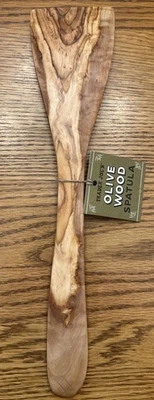  Espátula de madera de olivo hecha a mano de vacaciones Trader Joe’s edición limitada Foto 1 de 4