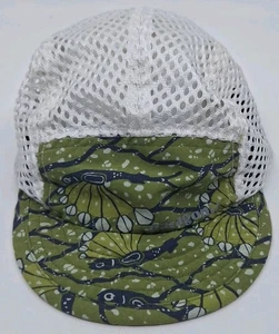 Patagonia Duckbill 5 Panel Cap Green White Mesh Running Hat Strapback Adjustable - Picture 1 of 9