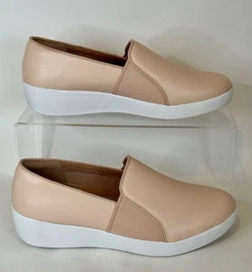Fitflop™ Colette Oyster Pink Wedge Loafers Shoes Flats UK 6 / EU 39 Worn Once - Picture 1 of 18
