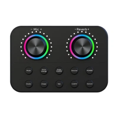Streaming Sound Card Voice Changer Audio Interface Multifunctional Portable - Image 1 of 4