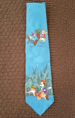 Галстук Walt Disney Iside Chip and Dale 100% шелк - Изображение 1 из 4
