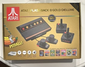 Atari Flashback 8 GOLD 40th Anniversary Joysticks And Two Classic Paddles HDMI - Picture 1 of 6
