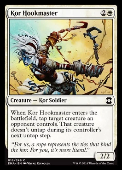 Kor Hookmaster -Foil Medium Play MTG Eternal Masters - Image 1 of 1