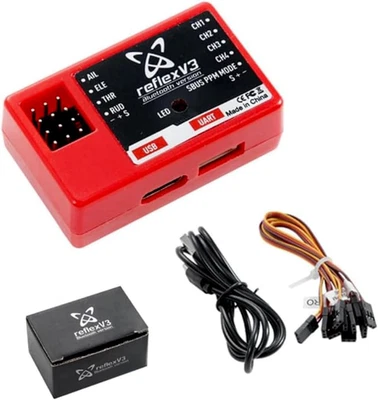 FMS Reflex V3 Flight Controller Gyro Stabilizer Remote Control for RC Plane Fixe - Image 1 of 4