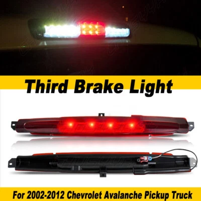 Tercera luz de freno con lente de humo negra para Chevrolet Avalanche 2002-2010 2011 2012 Foto 1 de 4