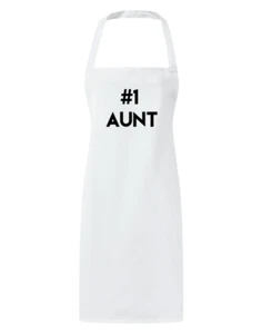 Delantal estampado tía #1 número 1 hornear cocina regalo - Imagen 1 de 20