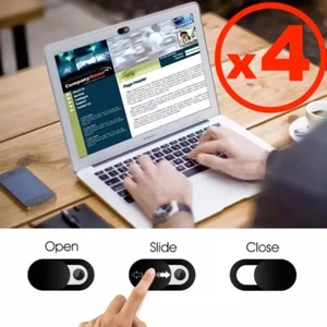 4er-Pack ULTRADÜNNE Webcam-Abdeckungen Schieberegler Privatsphäre Sicherheit Tablet Handy Laptop - Bild 1 von 15
