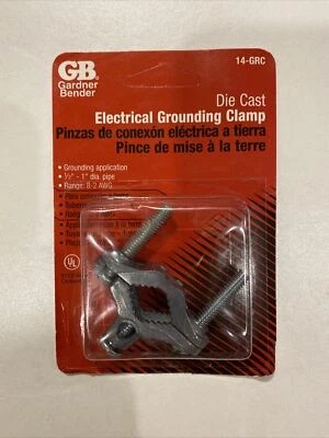 ECM INDUSTRIES LLC (100 Units) Gardner Bender 14-GRC 1/2" To 1" Grounding Clamp, Die Cast Zinc