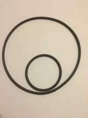 2 CINGHIE DI RICAMBIO MOTORE/BOBINE PER PROIETTORE GRETZ DUAL 8-SUPER 8 mm. - Immagine 1 di 2