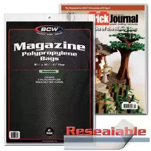 50 Stück BCW Magazintaschen wiederverschließbare Polyhüllen Schutz Säurefrei Archivierung - Bild 1 von 1