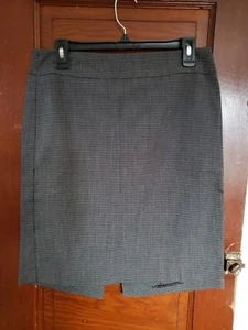 NY&C Women's 8 Gray Polyester Rayon Spandex Back Pleated Skirt - Picture 1 of 8