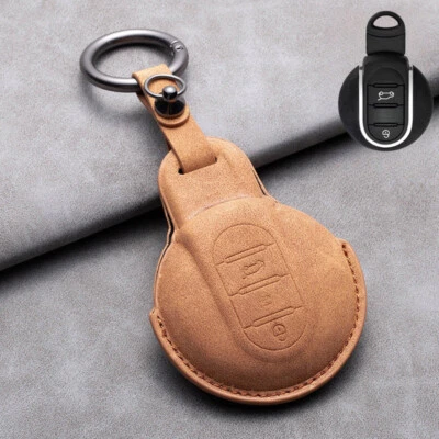 For BMW MINI Cooper Clubman F54 F56 R55 Genuine Leather Car Key Fob Cover Case Foto 1 de 4