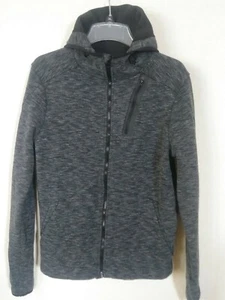 Champion men's sweater size S Black hooded full zip/ thum slit NWOT - Picture 1 of 7