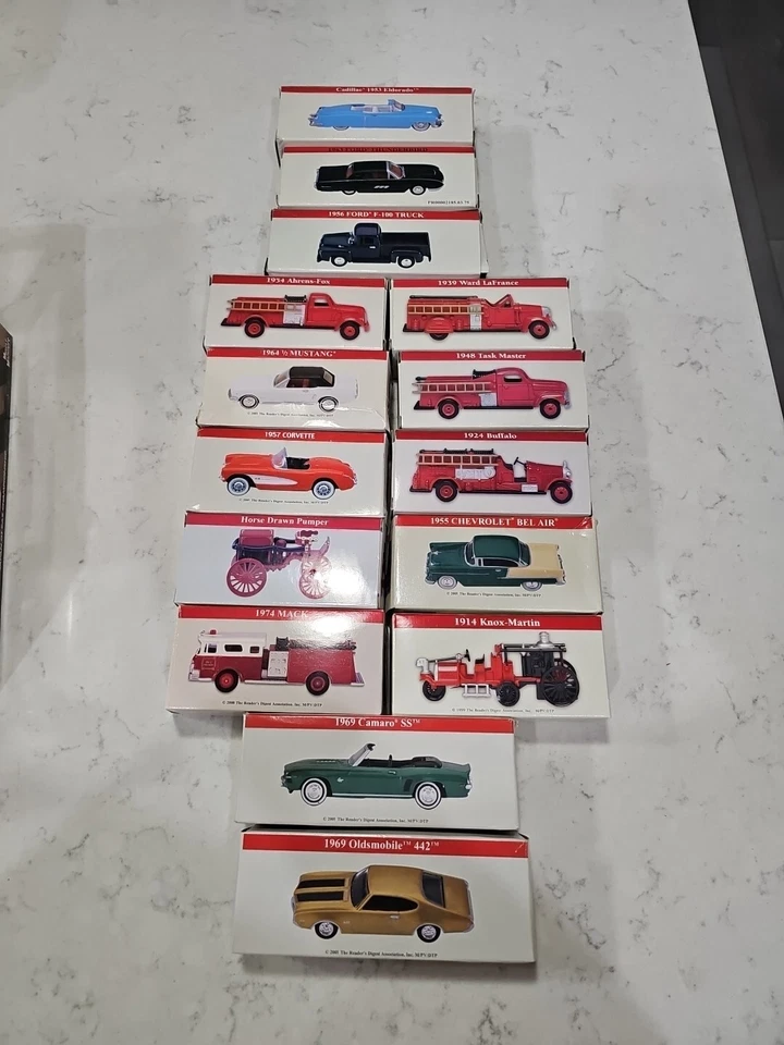复古 Reader's Digest 批量 (15) 压铸经典汽车 多种型号 1: 64 — 第 1/4 张图片