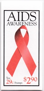 Folleto de 10 estampillas Aids Awareness #2806 EE. UU. 1993 como nuevo NH - Imagen 1 de 1