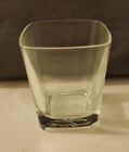 CROWN ROYAL Whiskey Squared Glass W/ Logo Embossed In The Bottom 8 oz