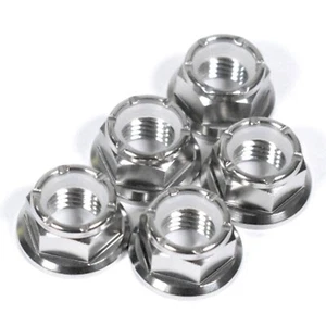 Triumph Bonneville Thruxton 800 865 900 Titanium Nyloc Rear Sprocket Nuts, 01-17 - Picture 1 of 3