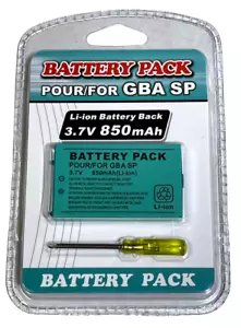 New Rechargeable Battery for Nintendo Gameboy Advance SP Consoles GBA SP - Picture 1 of 2