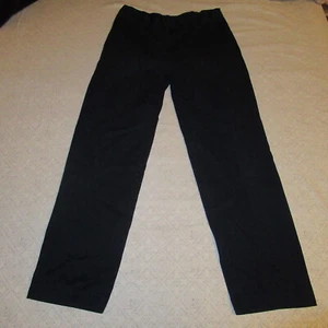 Lands' End Boys Navy Iron Knee Chino Twill Cadet School Uniform Pants Boys 20 - Picture 1 of 8