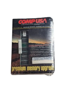 CompUSA 128MB SDR DIMM 133 MEMORY SDRAM 16x64 PC-133 New/Sealed - Picture 1 of 3