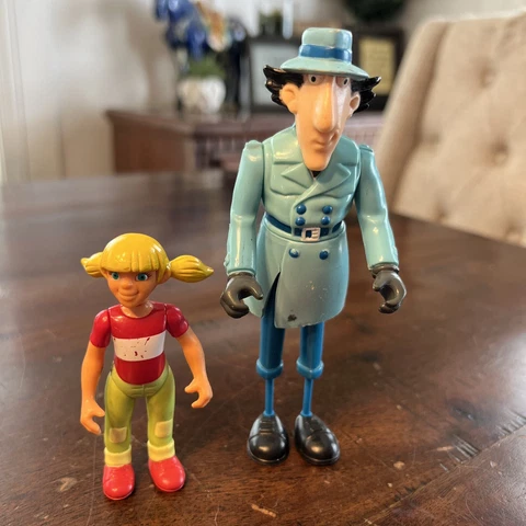 Vintage 1982 Inspector Gadget & Penny Loose Figure Lot Of 2! Tiger RARE! 6” & 3” Cover