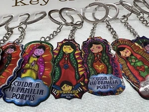 12 Llavero Virgen de Guadalupe L Favors Llaveros Recuerdos - Imagen 1 de 3