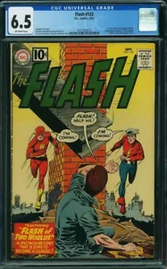 FLASH #123 CGC 6.5 1961, 1st Silver Age Appearance Earth-Two / Golden Age Flash - Picture 1 of 1