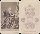 Küss, Ischl, Femme Âgée Portant Un Bonnet En Dentelle En Pose, Circa 1865 Vintag