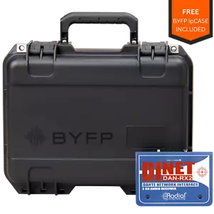 Ricevitore Dante tourPack radiale DiNet DAN-RX2 con BYFP Custom ipCase - Foto 1 di 9