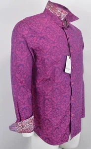 NEW Robert Graham Men's BAYVIEW Cotton Floral Baroque Dress Shirt Size M - Picture 1 of 9