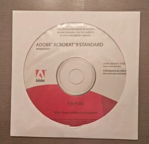 Adobe Acrobat 9 Standard pour clé Windows avec numéro de série livraison gratuite - Photo 1/3