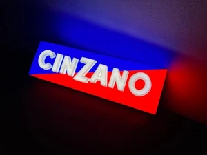 Cinzano Insegna luminosa campari vintage lighted sign targa liquore bar - Foto 1 di 11