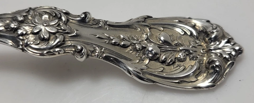 Reed & Barton Francis I Patente Fecha Salsa Esterlina Cucharón Azúcar Pinza Tu Elección Foto 1 de 2