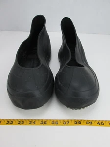 NSP XXL Black Overshoe Rubber Boot Covers W/ Gription Soles Slip Ons SKUCCS - Picture 1 of 10