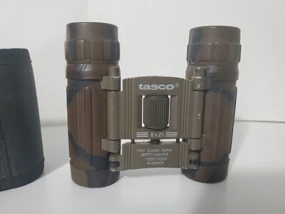 Tasco Small Binoculars Model 165BCR With Belt Case Work Nice - Image 1 of 4