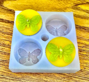 Silicone butterfly Tealight candle Mold Wax Melt - Picture 1 of 11