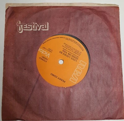 RCA 45RPM Vinyl 7" Single Perry Como - And I Love You So (Don McLean Song) c1973 - Image 1 of 4