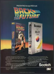 BACK TO THE FUTURE / Scotch VHS__Original 1986 print AD / promo / ADVERTISEMENT - Picture 1 of 1