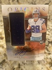 2023 Panini Origins Rookie, Patch, Auto Luke Schoonmaker RC #RJJA-LS Cowboys🔥