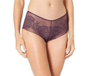 Natori Flora Lace Girl Boyshorts in Purple L76908 Women’s Size XL - Picture 1 of 2