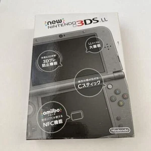 New Nintendo 3DS LL Metallic Black Console System Authentic Japanese Game #8 - Picture 1 of 3
