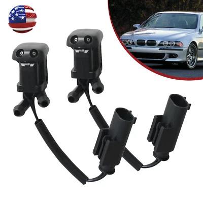 2 сопла омывателя ветрового стекла с подогревом двойной впускной струйный белок для BMW E39 5-Series - Изображение 1 из 4