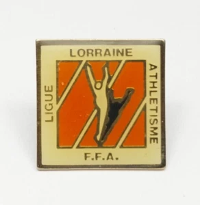 Pin's Pins Sport Ligue Lorraine Athlétisme FFA Fédération Française d'Athlétisme - Imagen 1 de 2