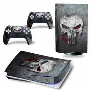 Schädel Totenkopf Skull Sony PS5 Playstation 5 Skin Aufkleber folie Sticker PVC - Picture 1 of 1