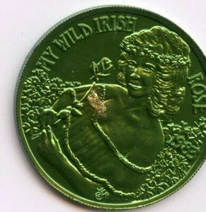 Mardi Gras Doubloon Jefferson City Buzzards 1983 verde aluminio - Imagen 1 de 2