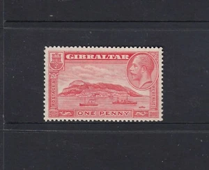 GIBRALTAR: 1931-32 KGV ""The Rock"" 1d Scarlet Perf 131⁄2x14 SG 110a £22, MVLH. - Imagen 1 de 2