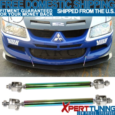 Fits Superduty High Strength Adjustable NEO Front Splitter Rods Support Foto 1 de 4