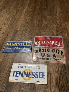 4 Grand Ole Opry USA License Plate Nashville, Tennessee Country Music - Picture 1 of 5