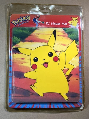 Pokémon Pikachu PC Mouse Mat Official Nintendo 1999 Clickworks Rare Sealed - Image 1 of 4