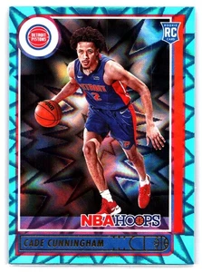 2021-22 Panini NBA Hoops - Rookies Cade Cunningham #201 Teal Explosion (RC) - Picture 1 of 2
